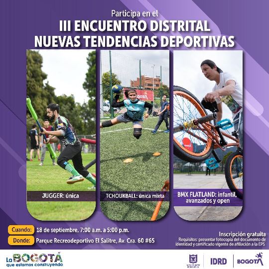 BMX Flatland en el III Encuentro Distrital Nuevas Tendencias Deportivas 2022